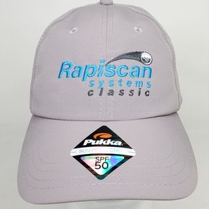 Rapiscan Systems Classic Pukka Gray Hat Adult Adjustable Tacky Back Baseball Cap